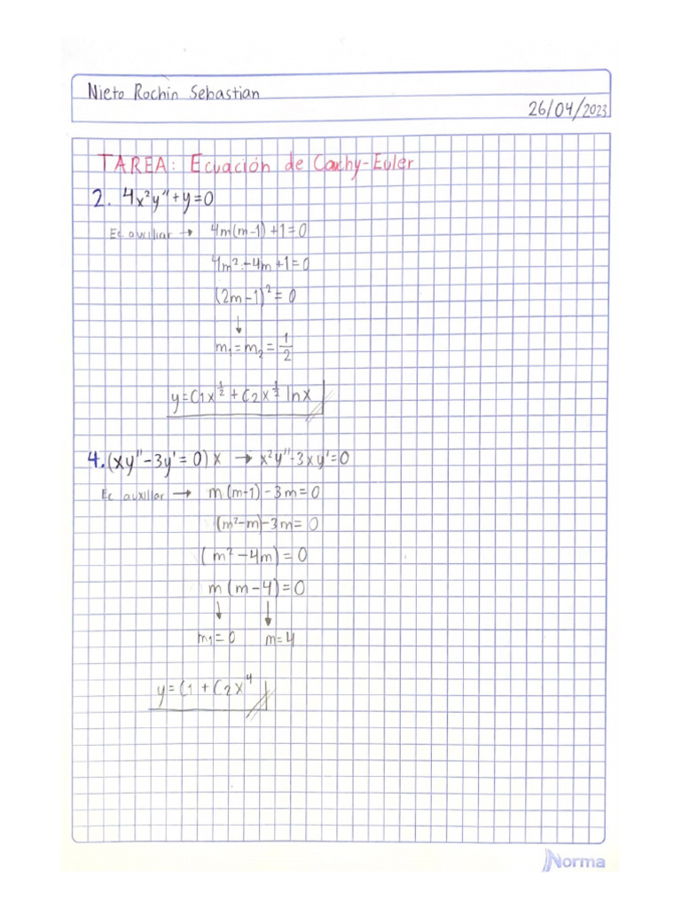 Ecuacion de cauchy euler nieto rochin sebastian pdf