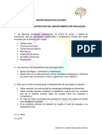 Procesos Administrativos Del Departamento de Psicología