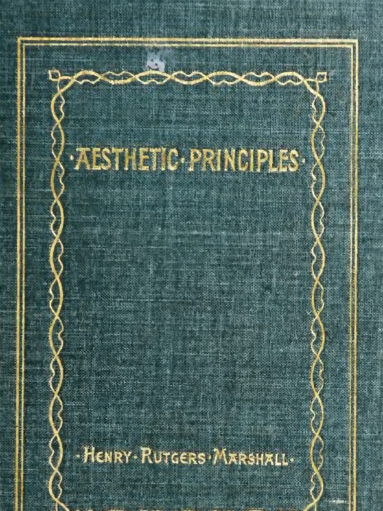 Aesthetic Principles PDF Aesthetics Pain