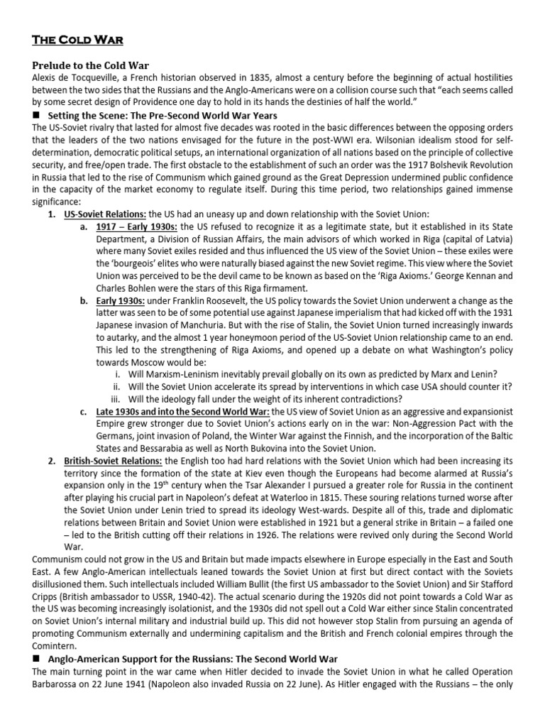 The Cold War Pdf _ The Cold War Full Text – YQZF