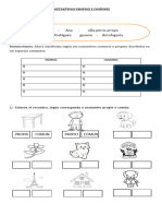 2º Básico Sustantivos Propios y Comunes