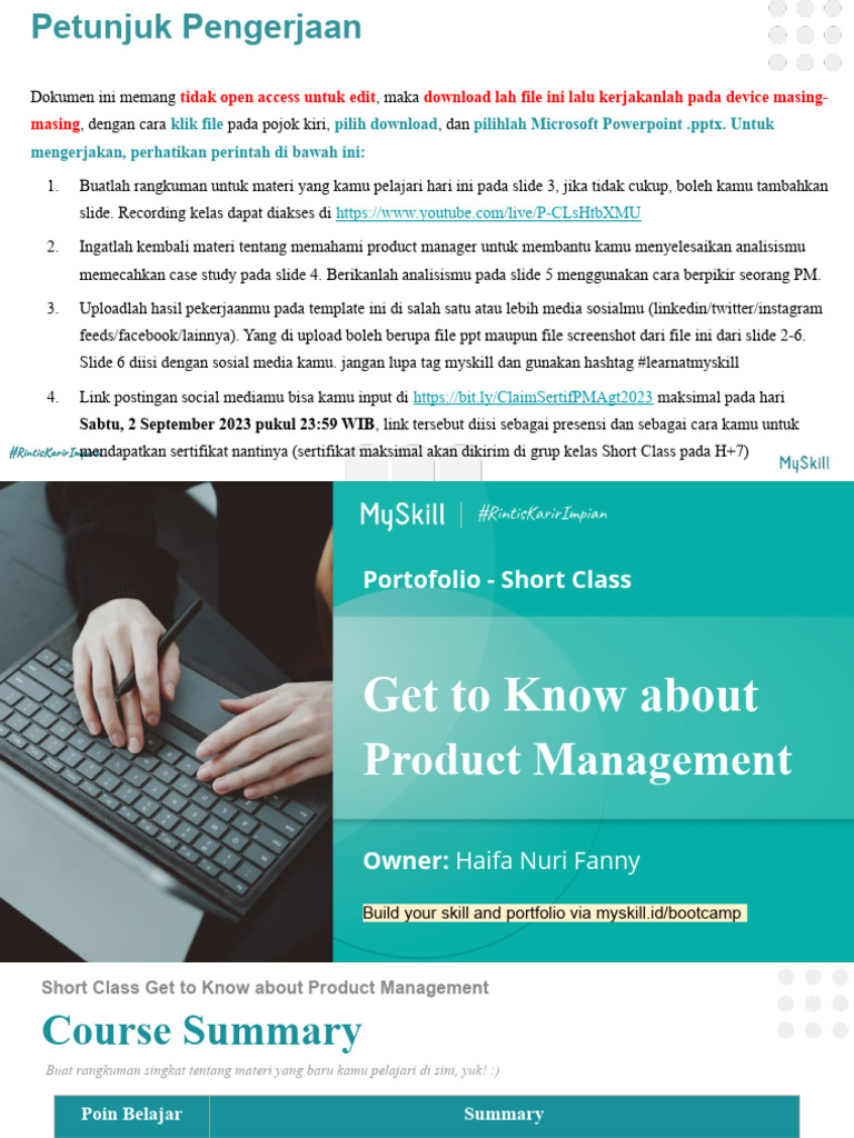 Mini task intro to product management agt 23 pdf