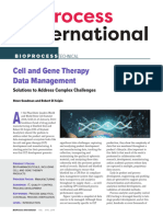 BioProcessInternational Cell and Gene Therapy Data Management