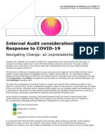 Internal Audit Response To COVID-19