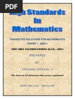 Maths p1 2021 g12 Solutions