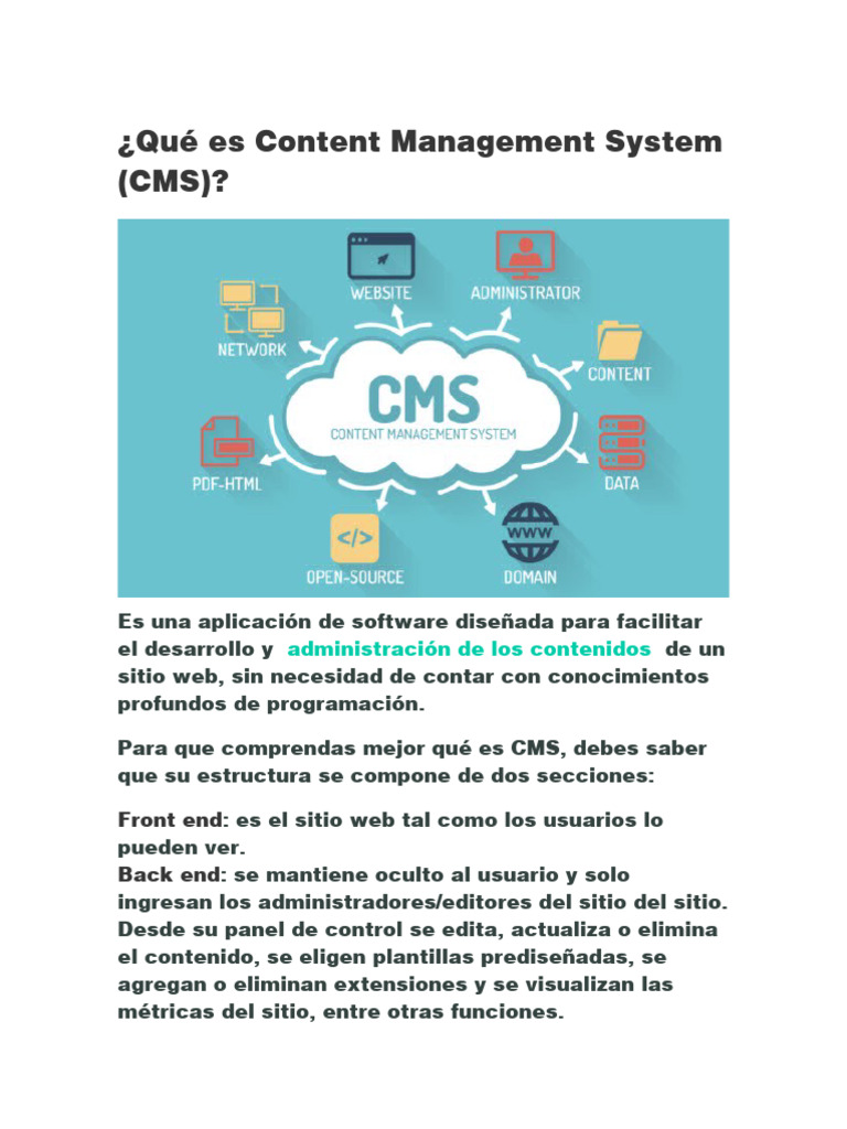 Content Management System Alejandra Quiroz RDZ | PDF