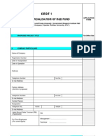 CRDF 1: Commercialisation of R&D Fund