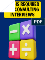 Maths Required For Consulting Interviews