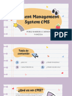 Content Management System CMS: Perez Barrera Carmen Vanessa