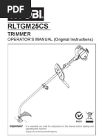 ryobi weed trimmer manual