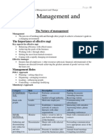 Business Management and Change - NOTES 1