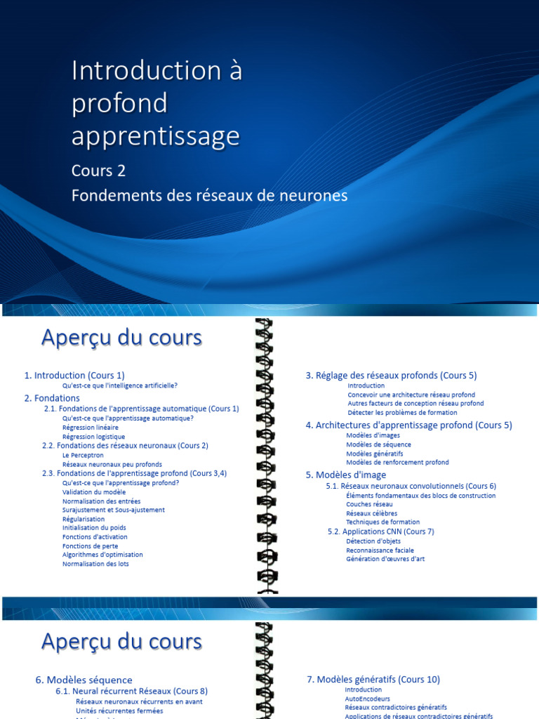 2 - Deep Learning - FR | PDF | Réseau de neurones artificiels ...