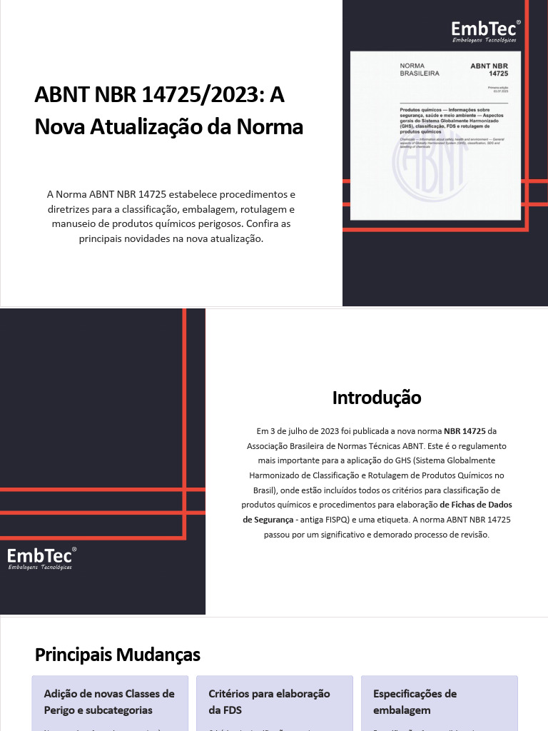 Atualização da ABNT NBR 14725/2023 | PDF