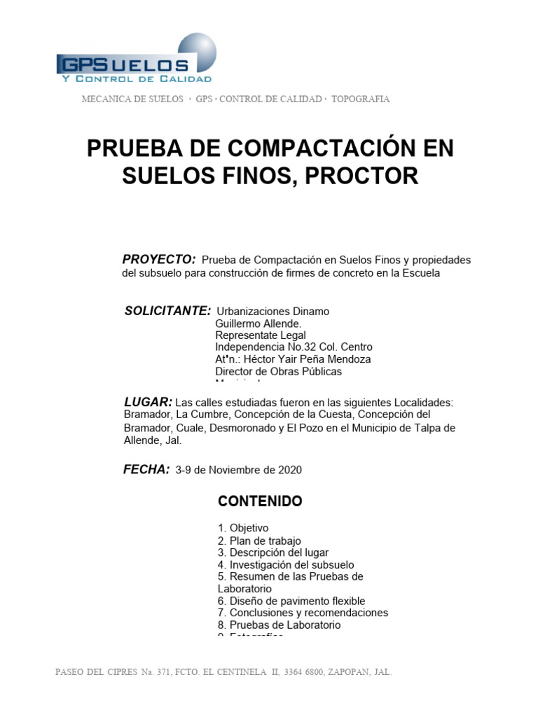 Prueba de Compactación en Suelos Finos | PDF | Ciencias de la Tierra ...