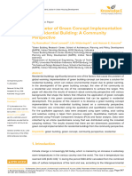 Parameter of Green Concept Implementation in Residential Building A Community Perspective