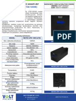 VOLT - Karta Produktu VOLT - Karta Produktu MICRO UPS 1200 2x7ah (7201200W)