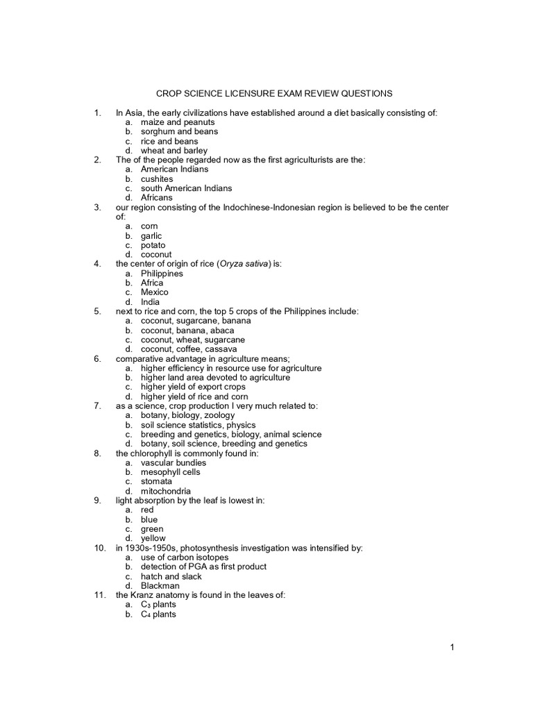 Crop Science PDF Photosynthesis Agriculture
