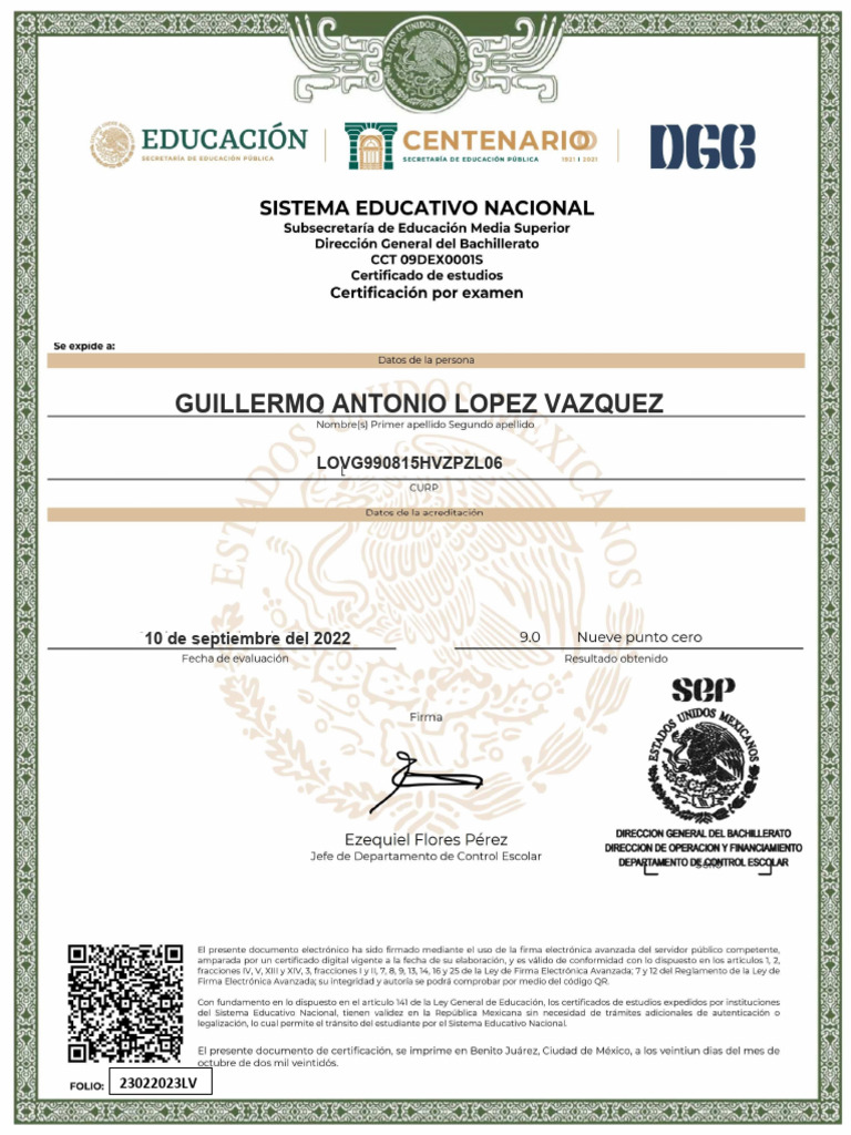 Certificado de prepa pdf