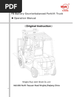 Original Instruction : FB Battery Counterbalanced Forklift Truck