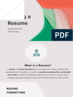 Writing A Resume