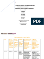 Tabla para Sistematizar El Material Empírico