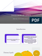 Digestion of Lipids