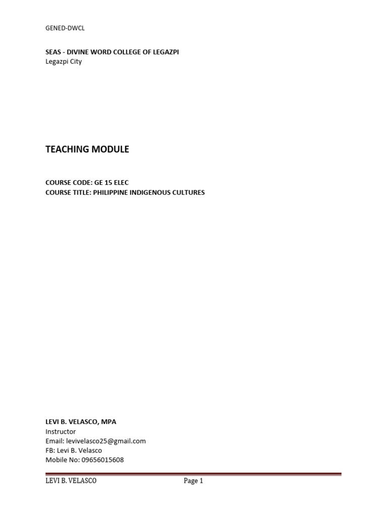 Ge Elec 15 Module Pdf