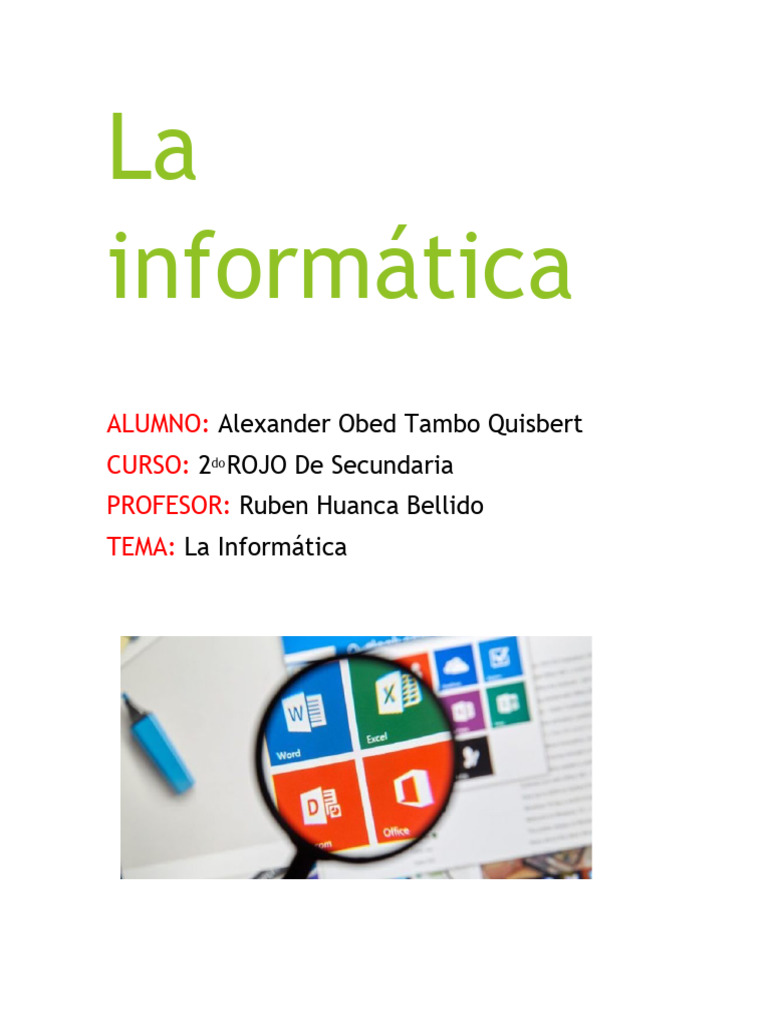 La Informática | PDF | Arte | Informática
