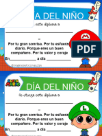 ?diplomas Dia Del Niño Super Mario Bros