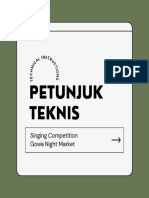 Petunjuk Teknis Singing Competition Gowa Night Market