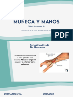 Mano y Muñeca (Tenosinovitis, SX de Tunel Del Carpo, Rizartrosis)