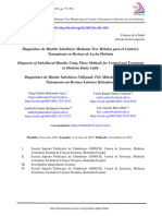 Diagnóstico de Mastitis Subclínica Mediante Tres Métodos