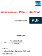 Reaksi Dalam Pelarut Air