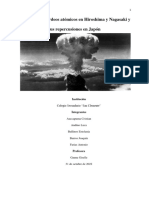 Los Bombardeos Atómicos en Hiroshima Nagasaki y Sus Repercusiones en Japón