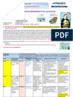 Experiencia de Aprendizaje Nro 6 Agosto 9 Al 27 de Agosto - Modelo 2021