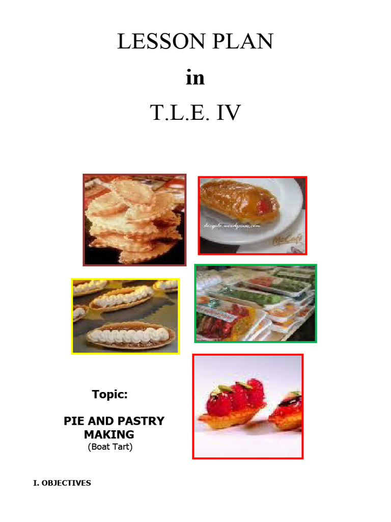 Boat Tart Baking Lesson Plan | PDF | Baking