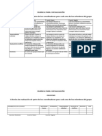 Rubrica de Coevaluacion