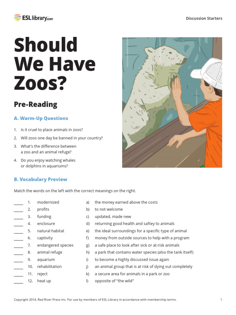 72 Should We Have Zoos US | PDF