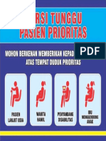 Stiker Kursi Tunggu Prioritas