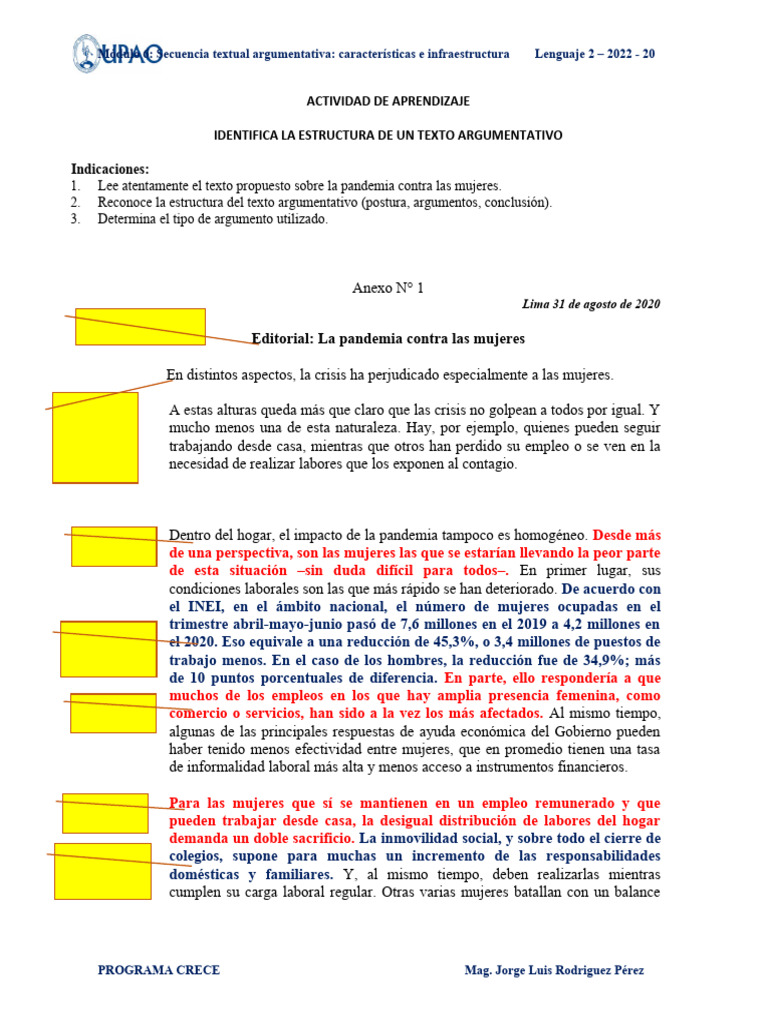 Impacto de la pandemia en mujeres | PDF