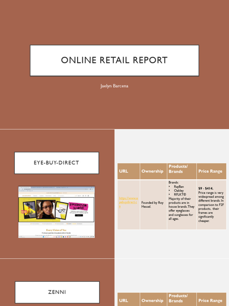 Online Retail Report | PDF | Glasses | Business