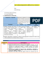 Realizamos La Descomposición Aditiva de Un Número