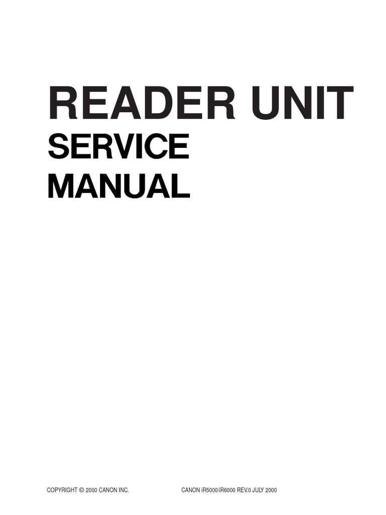 SM Reader Unit Ir6000 | PDF