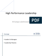 High Performance Leadership 1