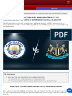 Tran Dau Manchester City Vs Newcastle United