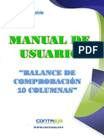 Balance de Comprobacion de 10 Columnas