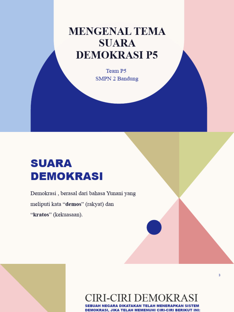 Mengenal Tema Suara Demokrasi P5 Pdf