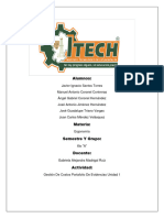 Gestión de Costos Portafolio de Evidencias