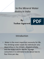 Welcome To The Mineral Water Industry in India