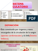 Sistema Circulatorio: Anatomía Fisiología Higiene